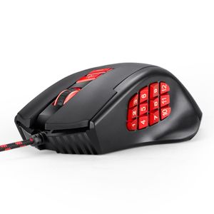 Möss USB Optical Mouse 10000 DPI WIRED GAMING 17 SIDA KEYS Programmering Mekanisk mus RGB Bakgrundsbelyst Gaming Mouse Laptop Computer