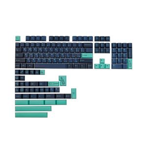 Аксессуары краситель поднчика ISO Введите японский GMK Arabian Sea Keycaps 142 Полные клавиши профиль вишневой профиль для 64 68 75 96 104 108 Механическая клавиатура