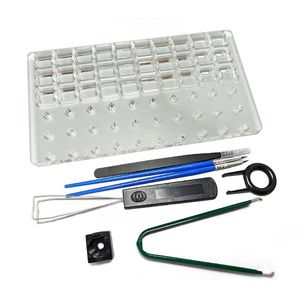 Accessoires Switch Schmierstation 8pcs mit Schalteröffner Klemmstock Taste Mechanische Tastatur Schmierstift Kit zum Schmelzen von Kirschen erweitert