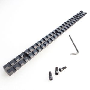 10 inch Long Picatinny Weaver Rail Mount Base Aluminum Black color