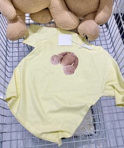 23SS Erkek Kız Tasarımcı T-Shirts Çocuklar Moda Tişörtler Erkek Kız Yaz Caual Mektup Baskı Üstleri Bebek Çocuk Tişörtleri Şık Modaya Tesitler 100-150