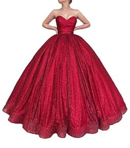 Quinceanera sukienki Princess Sexy Sweetheart Sequins Ball Suknia Ball z Plus Size Sweet 16 Debiutante Party Birthday Vestidos de 15 Anos 137