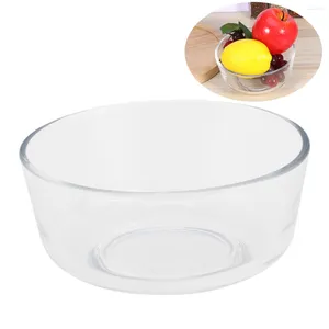 Dinnerware senta salada sobremesa de tigela transparente recipientes para lanches snack servir bandeja de condimentos de vidro