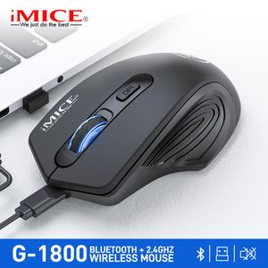 Mice iMice Wireless Mouse Bluetooth Rechargeable Silent Mute 1600DPI Optical Computer Mini Mause Ergonomic Mice For Laptop PC