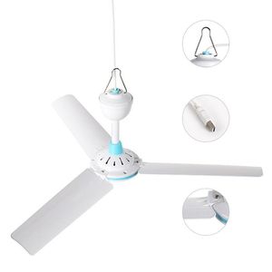 Gadgets Universal Household 5V Ceiling Fan Air Cooler Hanging USB Powered Tent Fans for Home Bed Camping Outdoor Office