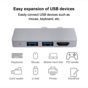 ステーションカードリーダーデータ伝送アダプタードッキングステーション4K HDMICATIBLE TYPEC HUB USB 3.0 Expander for Microsoft Surface Pro 8