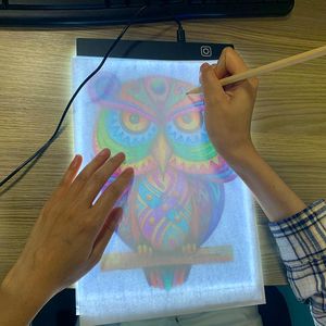 タブレット30x20cm LED描画コピーパッドボード子供のおもちゃ絵画教育子供たちはプレイメイトのための創造的な贈り物を育てる