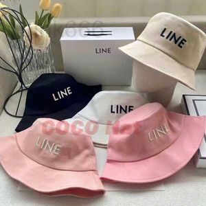 Szerokie brzegowe czapki projektant damskiej mody 2023 nowe czapki wiadra luksus haftowany liste