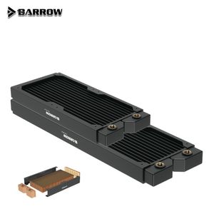 Cooling BARROW 28mm Thick Copper 240 360mm Black Radiator Computer Water Cooling Liquid Exchanger G1/4 Threaded for 12cm Fans Dabel28b