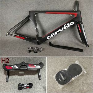 T1000 UD Cervelo S5 Carbon Road Bike Frames V Brake 48 51 54 56 58cm Bicycle Frameset Handlebar Stem DPD XDB UPS Shipment 01