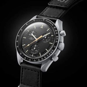 バイオセラミックプラネットムーンメンズウォッチフル機能Quarz Chronograph Designer Watch Mission to Mercury 42mm Luxury Watch Limited Edition Wristwatches