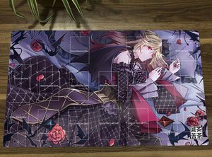 Подставка для игр НОВЫЙ YuGiOh Yugioh Playmat Vampire Fraulein CCG TCG Коллекционная карточная игра Коврик для мыши с зонами + Бесплатная сумка в подарок