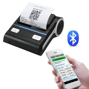 Skrivare Bluetooth -skrivare 80mm kvitto Skrivare 3 tum bärbar termisk skrivare ESC/POS för Windows iOS Android Mini Mobilskrivare