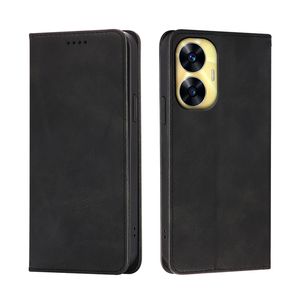 Capa flip de couro para oppo a58 a38 4g realme gt 5 narzo n53 c53 11 pro 11x reno10 pro plus capa carteira de couro com suporte para cartão