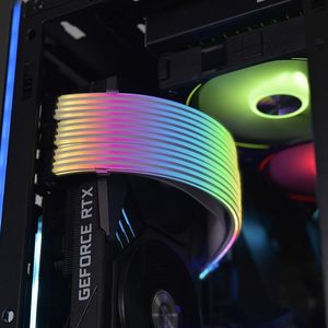 Raffreddamento Lian Li Strimer Plus V2 Cavi di estensione RGB indirizzabili disponibili per la scheda madre 24pin Dual 8pin e GPU triple 8pin