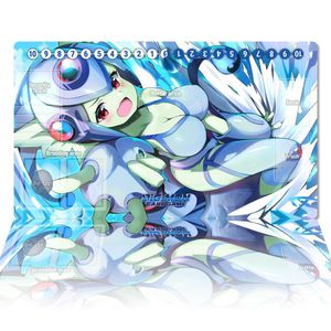 Spoczywa Digimon Playmat Ranamon DTCG CCG Gra planszowa Gra karciana MAT Anime Myse Pad Niestandardowy biurko Mata Gaming Akcesoria Strefy Strefy Bag