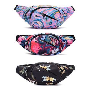 Waist Bags Printing Nylon Shoulder Fanny Belt Packs Phone Pouch Women Casual Sports Crossbody Chest 2023 Selling