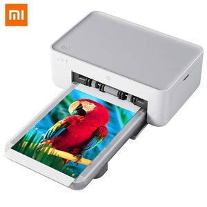 Skrivare Original Xiaomi Mijia Photo Printer Portable WiFi Bluetooth Printer Picture HD Heat Sublimation 6Im Finely Restore Auto Film