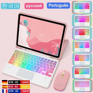 Case For iPad Air 5 4 Case with RGB Keyboard for iPad Pro 11 Case funda iPad 9th 10th Generation Case 10.9 10.2 8th Magic Keyboard