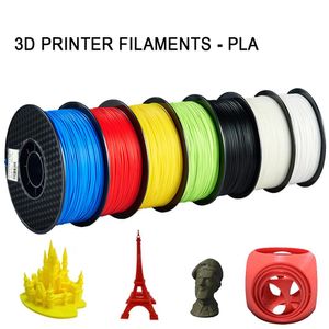 PLA FILamento multicolor de varredura para impressora 3D 1,75 mm 250g/500g/1 kg branco preto amarelo azul vermelho púrpura roxa 3d suprimentos