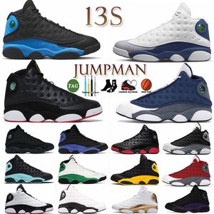 13 13S Basketball Shoes J13 Jumpmen Playoff '2023 University Blue Mens del Sol French Brave Blue Hyper Royal Bred Obsidian Black Cat Flint Mens Sports Sneakers