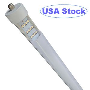 Lâmpada de lâmpada de tubo LED 8ft 4 LEDS LOW, T8 144W PIN ÚNICO FA8 BASE LED LUZES LUZES DE REFUMAÇÃO FLUORESCENTE DE LUBLE DE FLUSCENTE, Power Dual-Berd, Frias White White 6500K Crestech