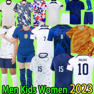 USAS 2023サッカージャージの女性2022メンズキッズキットピュピックアーソン20 22 23 24フットボールシャツT 1994レトロ94ユナイテッドボーイズドノバンデンプシーマクブライドブラッドリーユニフォーム