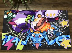 Kuddar yugioh prankkids tcg mat anime handel kort spel matta ccg playmat antislip mus pad skrivbord matta 60x35 cm gratis väska