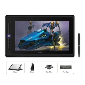Tablets Artisul D16 PRO 15.6 inch Graphic Tablet Digital Drawing Pad Monitor with Shortcut Keys and a Dial 8192 Levels BatteryFree Pen