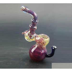 Örtkvarn Colorf Glass Pipes Handgjorda Corlor byter rökrör tobaksskedbubblare för mix färger släpp leverans hem garde dhhlq