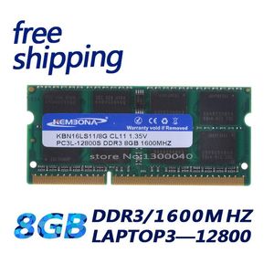 RAMS KEMBONA MIGLIOR PREZZO VENDIRE 1,35 V DDR3L 1600 MHz DDR3 PC3L12800S 8GB MEMORIA RAM MEMORIA SODIMM RAM per laptop / notebook