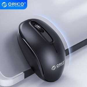 Möss orico trådlös mus med USB -mottagare smala tysta möss bakgrundsbelyst ergonomisk mus för kontorsskrivbord bärbar dator