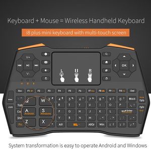 Ratos 2.4GHz Teclado Sem Fio Mini Air Mouse com Touchpad Altamente Sensível para Laptop PC GK99