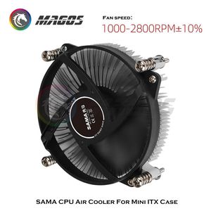 Cooling CPU Air Cooler Mini ITX Support Intel LGA 1150 / 1151 / 1155 / 1156 / 1200 4Pin PWM CPU Cooling Fan Heatsink