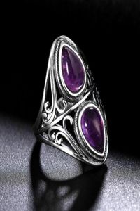 s Luxury Vintage Natural Amethyst 925 Sterling Silver Jewelry Wedding Anniversary Party Ring Gifts for Women83499865804757