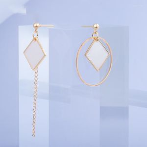 Orecchini pendenti BLINLA Moda Vintage Geometrica Acrilico Goccia 2023 Per le donne Coreano Asimmetrico Rombo Dichiarazione Gioielli orecchino