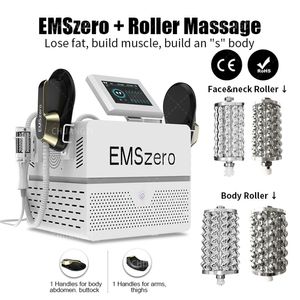 뜨거운 네오 DLS-EMSLIM 14 TESLA 5000W 조각 엉덩이 리프트 기계 EMSZERO+RF 롤러 근육 자극기 신체 형성 마사지 장비