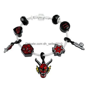 Kettengliederarmbänder Tv Stranger Things Metallschmuck für Fans und Jungen Geburtstagsgeschenke Zubehör Drop Delivery Dhneb