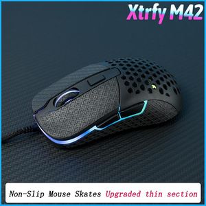 Descansa BTL Mouse Grip Tape Skate Artesanal Adesivo Antiderrapante Pele de Lagarto Chupar Suor para Xtrfy M42 Sem Mouse