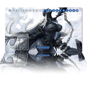 Digimon Playmat Ladydevimon DTCG TCG CCGボードゲームマットアニメマウスパッドカスタムデスクゾーン無料バッグゲームアクセサリー60x35cm