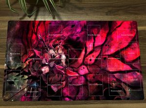 パッド新しいYugioh Akiza Izinski Black Rose Dragon Yugioh Tcg CCG Play Mat Mouse Pad with Zones + Free Bagギフト