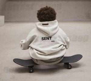 Kids Boys Girls Hoodies Classic Silicon Back 3D Letter Oversize Loose Hooded USA Sweatshirt Pullover Skateboard Baseball Cotton CL9438317