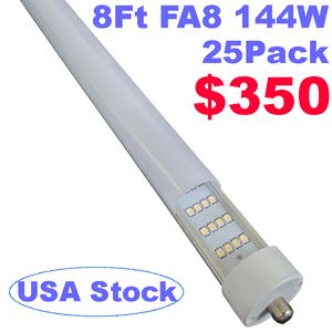 144 W T8 LED LED LIDZA LED 270 Kąt, pojedynczy szpilka FA8 Podstawa 18000lm 8 stóp 4 rzędu (wymiarowanie fluorescencyjne LED 300 W), podwójny zasilanie AC 85-277V USASastar