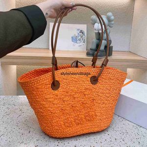 Stylisheendibags Summer Beach Bags Women Handväskor Tygväskor Kvinnor Designer Vakter Shoulder Bagss Designer Brand Crossbody Female Woven Basket Beach Bag