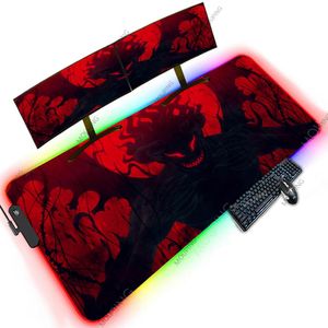 Коврики Demon Gaming Carpet Rgb Коврик для мыши 120x60 Настольный коврик 100x50 Огромные настольные коврики Коврики для мыши Gamer Xxxxl Mausepad 1200x600 с подсветкой