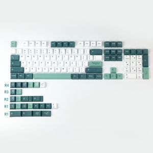 Combos gmk botânico pbt keycap cereja perfil de perfil personalizado 124 keycaps para 61 64 84 108 teclado mecânico de layout