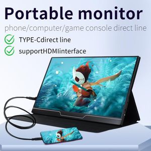 Monitörler 15.6 inç 4K UHD Taşınabilir Monitör 3840*2160 IPS% 100 SRGB HDR 500 bilgisayar dizüstü bilgisayar için oyun ekranı Xbox PS4/5 Anahtar