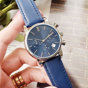 2023 New Watch 남자 레저 다이아몬드 시계 골드 스틸 케이스 가죽 쿼츠 손목 시계 스트랩 남성 repulio masculino boss11