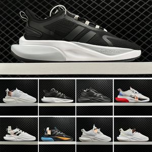 Designer AD AlphaBounce neaker Italy Casual shoes Black White Men Women Green Retro Sneakers Blue Suede Cloudfoam Rubber sole Lace-up Trainers
