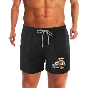 Pantaloncini Quick Dry stampati con orsacchiotto Pantaloncini da bagno estivi da uomo Costumi da bagno Pantaloncini da spiaggia Pantaloni da bagno Abbigliamento da spiaggia per uomo